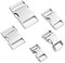 5 Pack Metal Side Release Buckle 1 Inch Dog Collar Buckles Clip for Harnesses Leather Strap Backpack Webbing - Silver (Inner Dia.25mm)